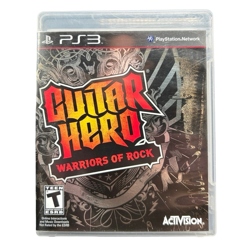 Guitar Hero Warriors of Rock - PlayStation 3 PS3 Game - Complete (CIB)